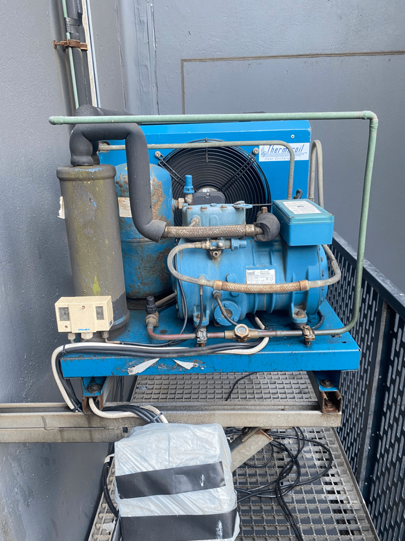 Commercial refrigeration unit maintained by Omega Ref Air